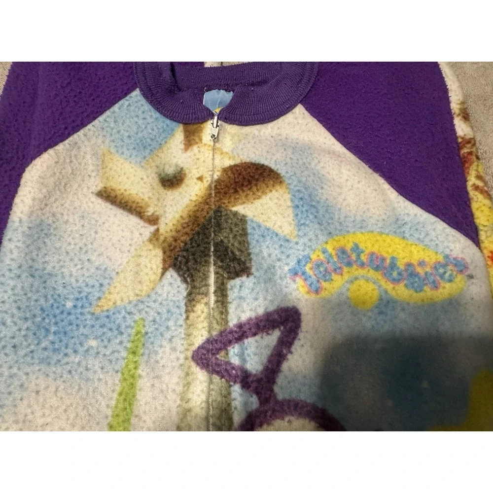 Vintage 1998 Ragdoll WORMSER Teletubbies One Piece Zip Sleeper Sz 5 Y2K RARE TH3